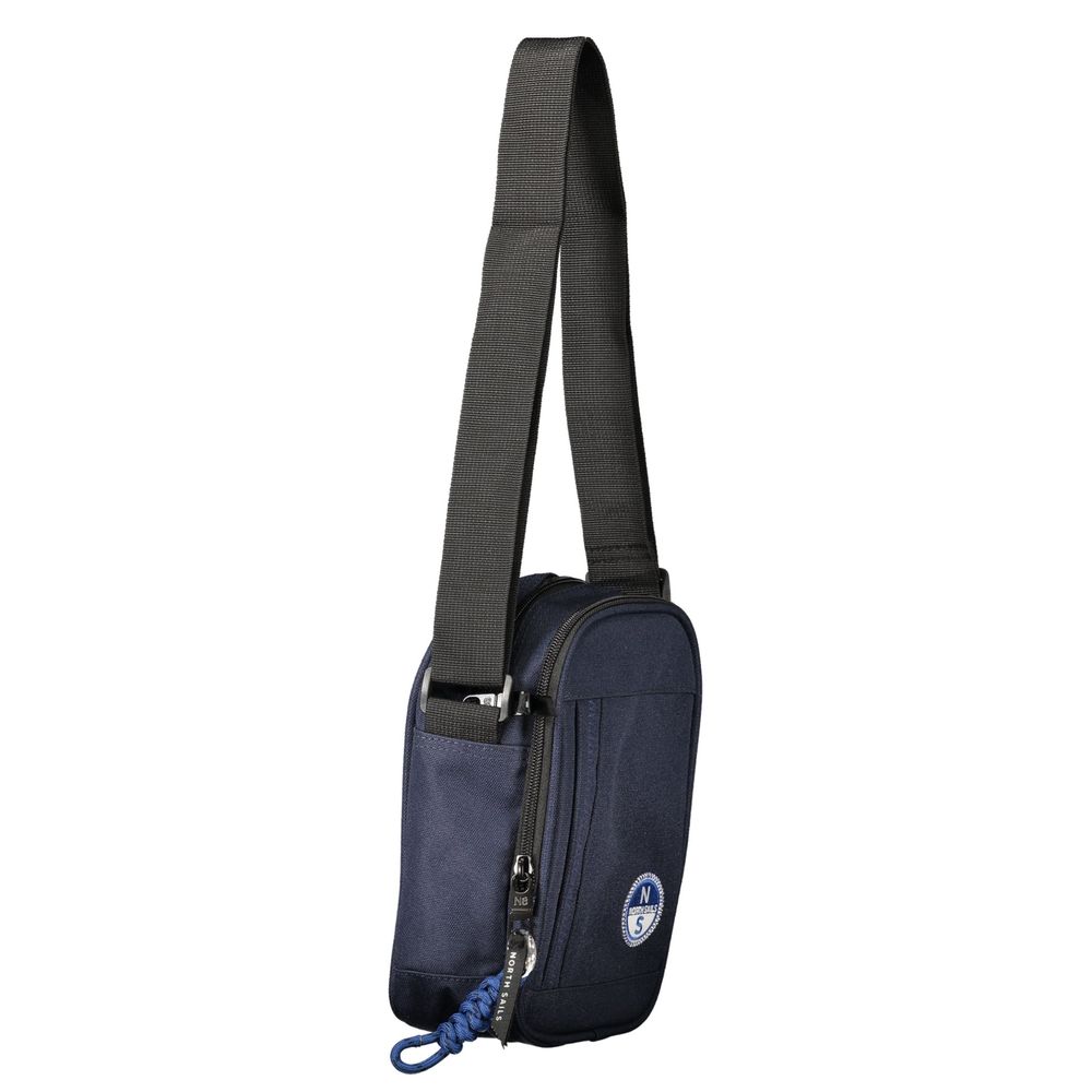 Crossbody Shoulder Bag by North Sails for men in polyester blue features a statuesque silhouette, showcasing a secure zipper and statuesque built-in-compartments & external-pockets with versatile crossbody-strap, shoulder-strap & adjustable-strap for a statuesque finish.