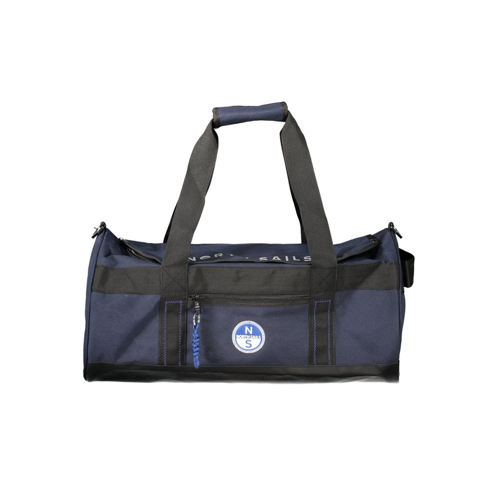 Handbag by North Sails for unisex in polyester blue, signature & print features a refined silhouette, showcasing a secure zipper, organized external-pockets & internal-pockets, and versatile shoulder-strap, handle & adjustable-strap for a refined finish.