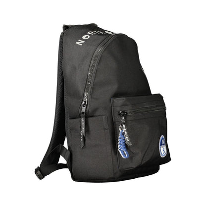 Backpack by North Sails for men in polyester black & print features a architectural Polyester Backpack design with a secure zipper, ample external-pockets & laptop-compartment, and versatile handle, backpack-strap & adjustable-strap for a architectural finish.