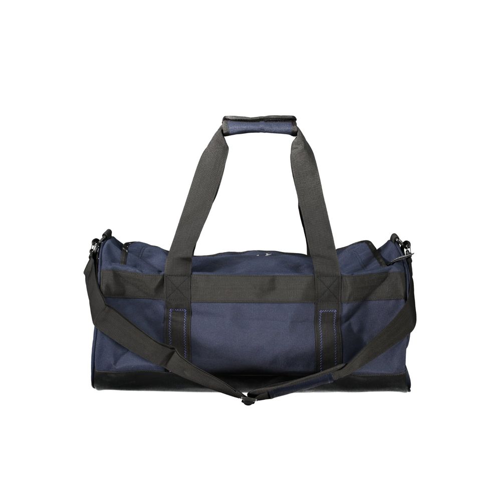 Handbag by North Sails for unisex in polyester blue, signature & print features a ornamental silhouette, showcasing a secure zipper, ample external-pockets & internal-pockets, and ornamental shoulder-strap, handle & adjustable-strap for a sophisticated look.