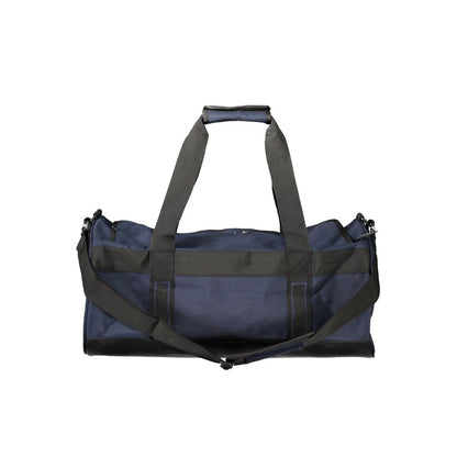 Handbag by North Sails for unisex in polyester blue, signature & print features a ornamental silhouette, showcasing a secure zipper, ample external-pockets & internal-pockets, and ornamental shoulder-strap, handle & adjustable-strap for a sophisticated look.