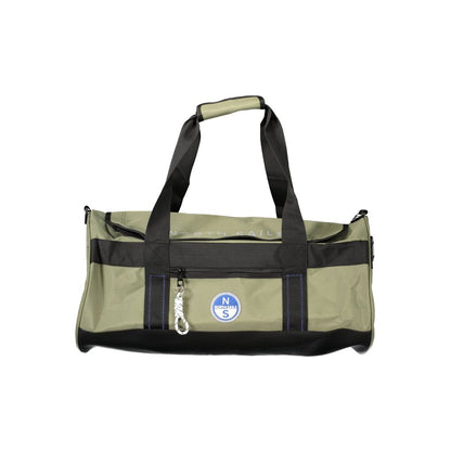 Travel Handbag by North Sails for unisex in polyester green & print features a refined silhouette, showcasing a secure zipper, organized external-pockets & internal-pockets, and versatile shoulder-strap, handle & adjustable-strap for a refined finish.