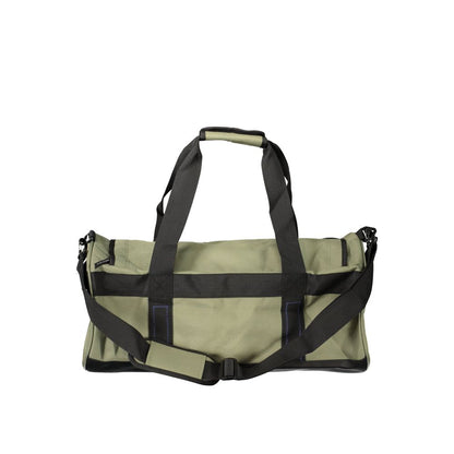 Travel Handbag by North Sails for unisex in polyester green & print features an refined silhouette, showcasing a secure zipper, ample external-pockets & internal-pockets, and versatile shoulder-strap, handle & adjustable-strap for a sophisticated refined aesthetic.