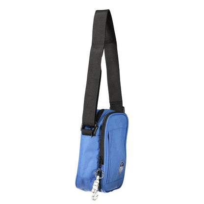 2-in-1 Shoulder & Crossbody Bag by North Sails for men in polyester blue features a statuesque silhouette, showcasing a secure zipper and statuesque built-in-compartments & external-pockets with versatile crossbody-strap, shoulder-strap & adjustable-strap for a statuesque finish.
