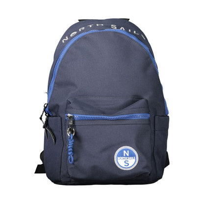 Backpack by North Sails for men in polyester blue & print features an stately silhouette from the Polyester Backpack range, with a secure zipper, ample external-pockets & laptop-compartment, and versatile handle, backpack-strap & adjustable-strap.