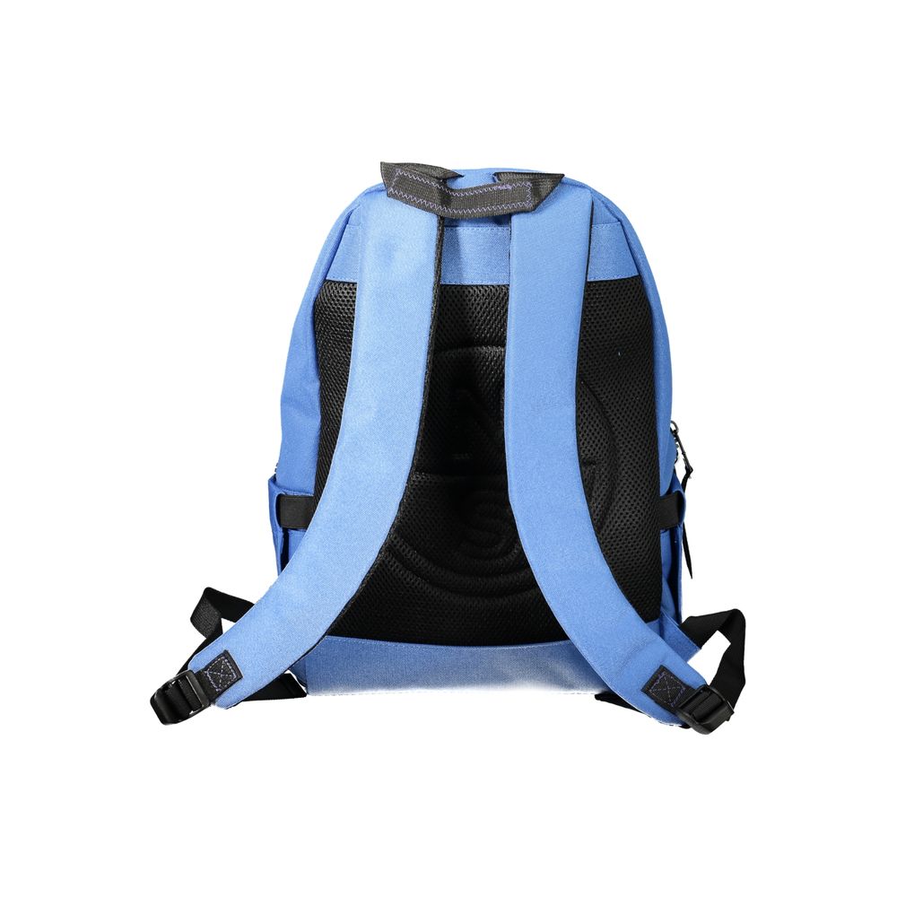Backpack by North Sails for men in polyester blue & print showcases an architectural City Polyester Backpack design, featuring a secure zipper, ample external-pockets & laptop-compartment, and architectural backpack-strap, adjustable-strap & handle for a sophisticated look.
