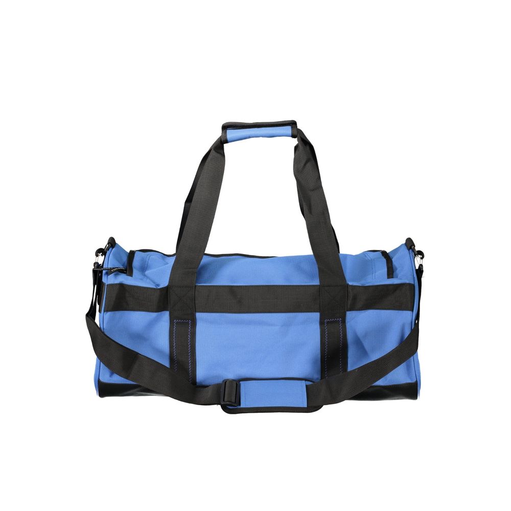 Handbag by North Sails for unisex in polyester blue & print features a refined silhouette, showcasing a secure zipper, organized external-pockets & internal-pockets, and versatile shoulder-strap, adjustable-strap & handle for a refined finish.