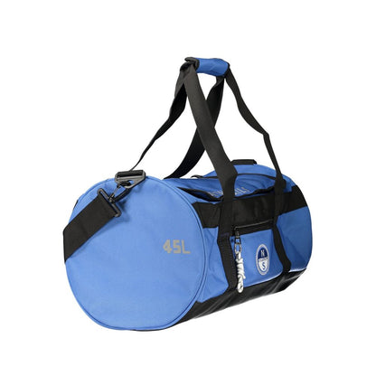 Handbag by North Sails for unisex in polyester blue & print features a ornamental silhouette, showcasing a secure zipper, ample external-pockets & internal-pockets, and ornamental shoulder-strap, adjustable-strap & handle for a sophisticated look.