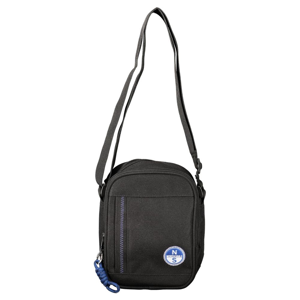 2-in-1 Shoulder & Crossbody Bag by North Sails for men in polyester black features a effortless sophistication silhouette, secured by a zipper with ample built-in-compartments & external-pockets and versatile crossbody-strap, shoulder-strap & adjustable-strap for a effortless sophistication finish.