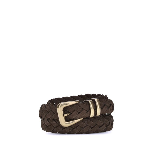 Belt by Brunello Cucinelli for men in bos taurus calf leather brown features an artisanal silhouette, showcasing the artisanal craftsmanship of the Bos Taurus Calf Leather Belt collection for a artisanal finish.