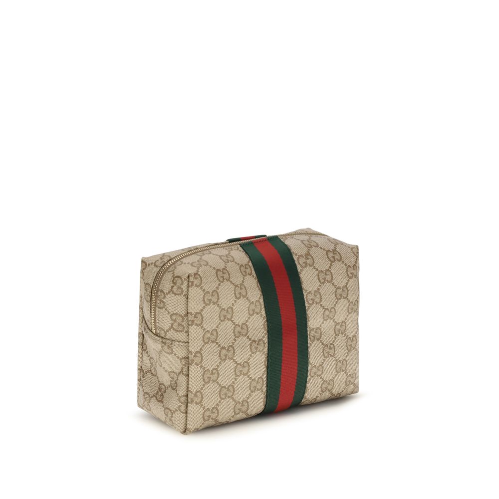 Wallet by Gucci for women in fabric beige, brown, gold, sand, signature & striped presents a architectural silhouette from the Gg Fabric Wallet collection, showcasing architectural for a architectural finish.