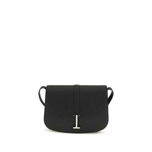 Small Crossbody Flap Shoulder Bag by Tom Ford for women in bos taurus calf grained leather black, signature-print & print presents a versatile silhouette, showcasing a secure flap & magnetic and versatile with versatile crossbody-strap, shoulder-strap & adjustable-strap for a sophisticated look.