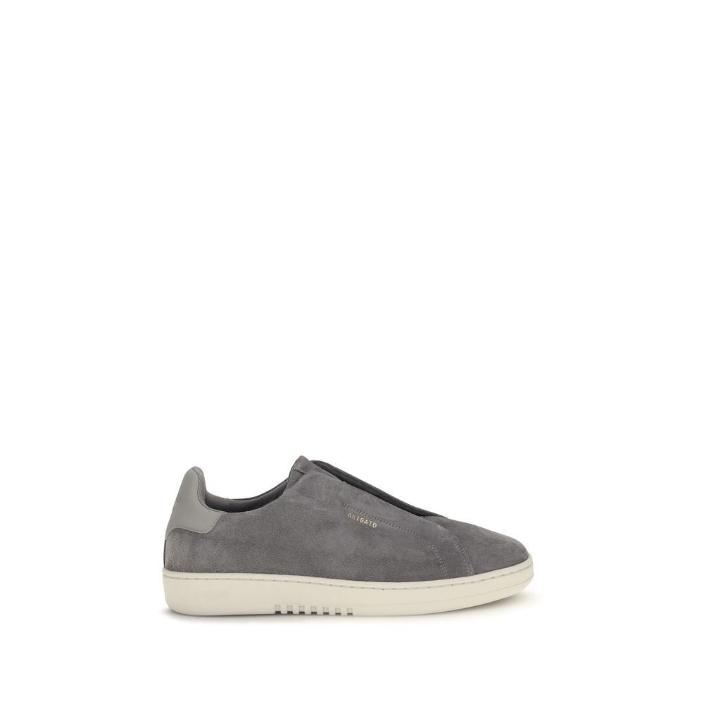 Sneakers by Axel Arigato for men in bos taurus calf suede leather gray & signature presents a on trend silhouette from the Men's Low Top Slip On Bos Taurus Calf Suede Leather Sneakers collection, showcasing a on trend low-top slip-on style for an elevated aesthetic.