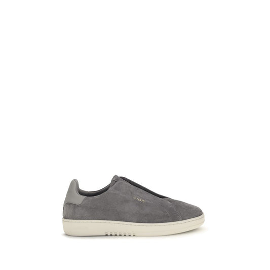 Sneakers by Axel Arigato for men in bos taurus calf suede leather gray & signature presents a on trend silhouette from the Men's Low Top Slip On Bos Taurus Calf Suede Leather Sneakers collection, showcasing a on trend low-top slip-on style for an elevated aesthetic.