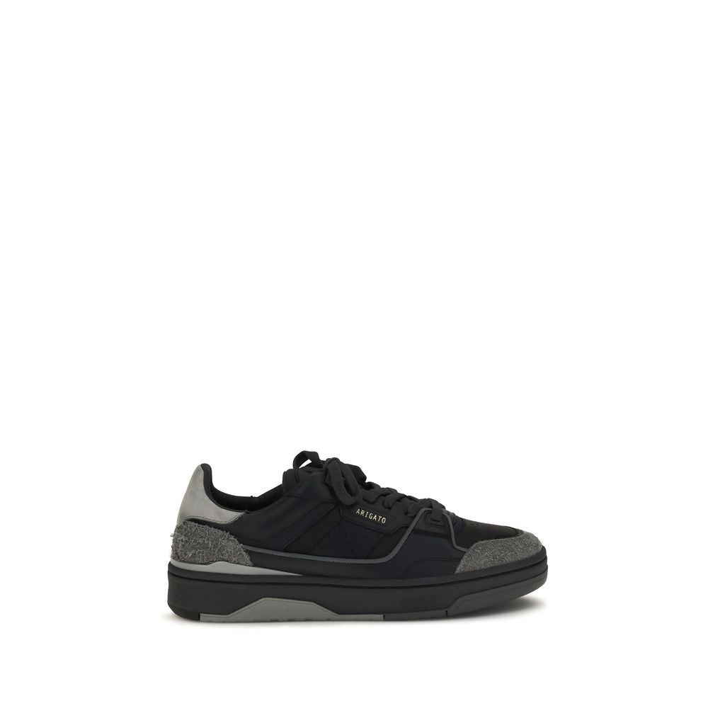 Sneakers by Axel Arigato for men in bos taurus suede calf leather black presents a impeccable silhouette as Men's Low Top Tennis Bos Taurus Suede Calf Leather Sneakers, expertly defined by a impeccable low-top tennis style for a impeccable, high-fashion look.