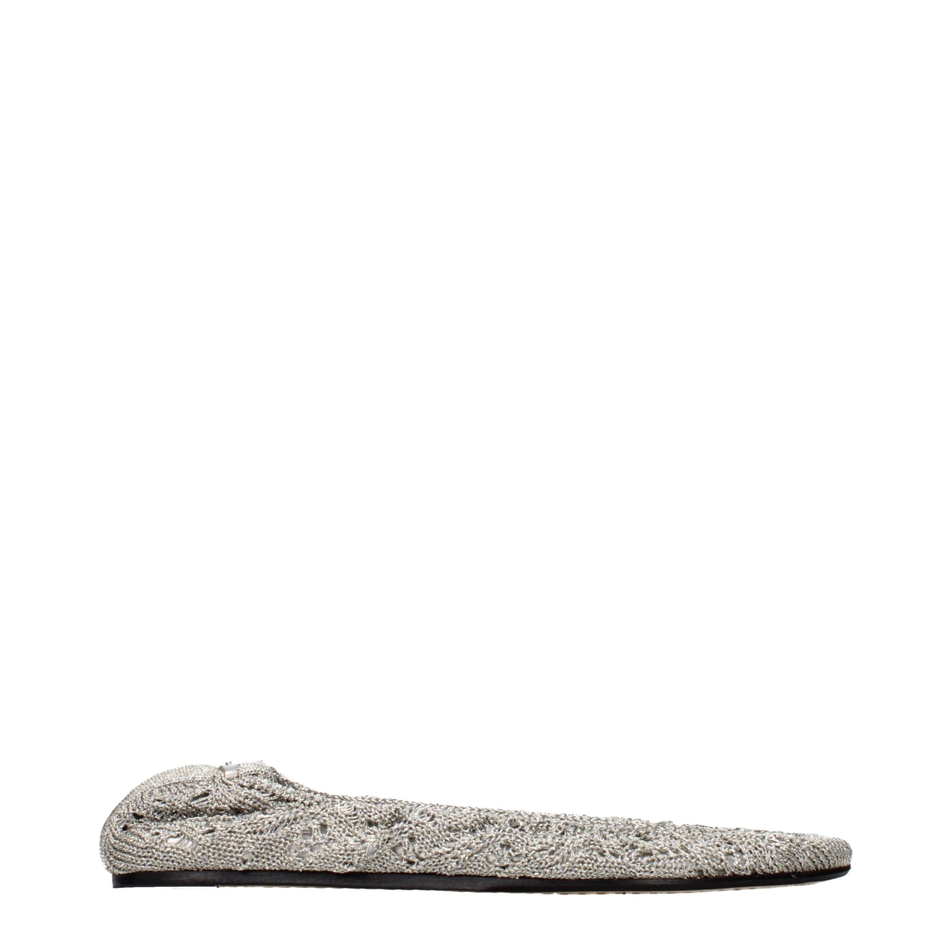 Ballet Flat Shoes by Isabel Marant for women in fabric gray & silver showcases a enchanting silhouette as part of the Women's Fabric Ballet Flat Shoes collection, defined by a enchanting and for a enchanting look.