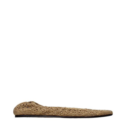Ballet Flat Shoes by Isabel Marant for women in fabric gold showcases a enchanting silhouette as part of the Women's Fabric Ballet Flat Shoes collection, defined by a enchanting and for a enchanting look.