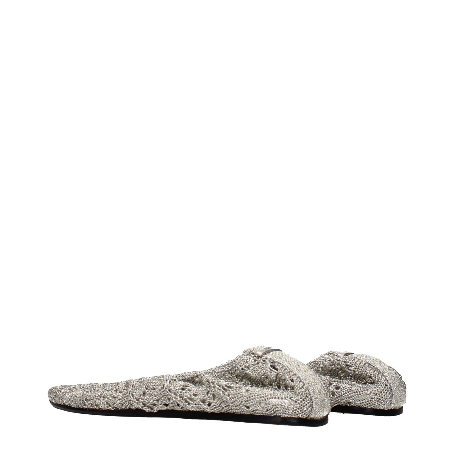 Ballet Flat Shoes by Isabel Marant for women in fabric gray & silver features an statuesque silhouette from the Women's Fabric Ballet Flat Shoes collection, showcasing a and a statuesque for a statuesque look.