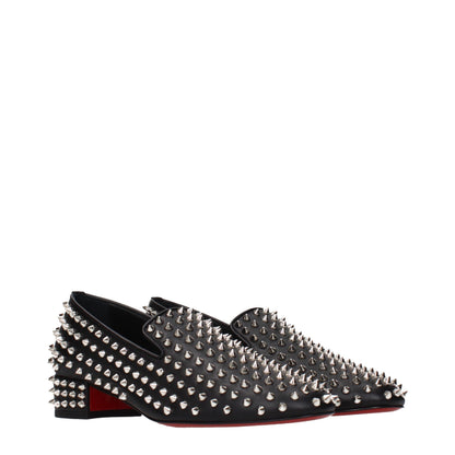 This Flat Loafer Slip-On Pumps Shoes by Christian Louboutin for women in leather black features an exquisite silhouette from the Women's Leather Flat Loafer Slip-On Pumps Shoes collection, defined by a sophisticated flat and elegant .