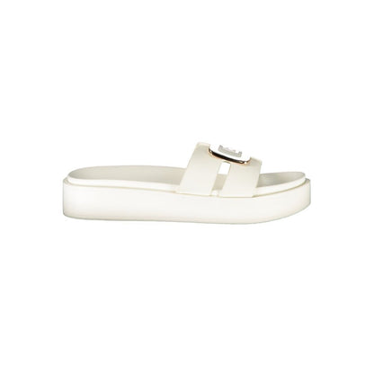 Laura Biagiotti Women's Polyurethane Slippers - White Signature