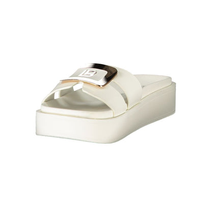 Laura Biagiotti Women's Polyurethane Slippers - White Signature