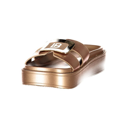 Laura Biagiotti Bronze Polyethylene Slippers