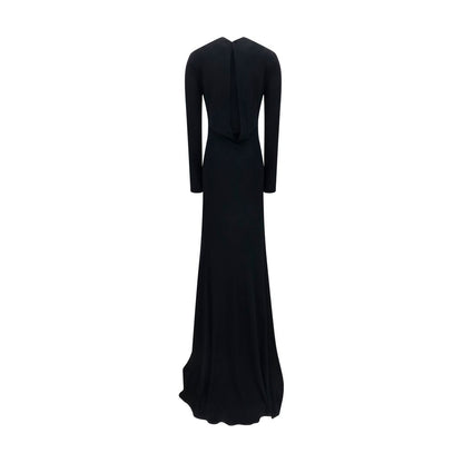 Dress by Tom Ford for women in viscose black features an sultry silhouette defined by a and , falling to an sultry long for a sultry look.