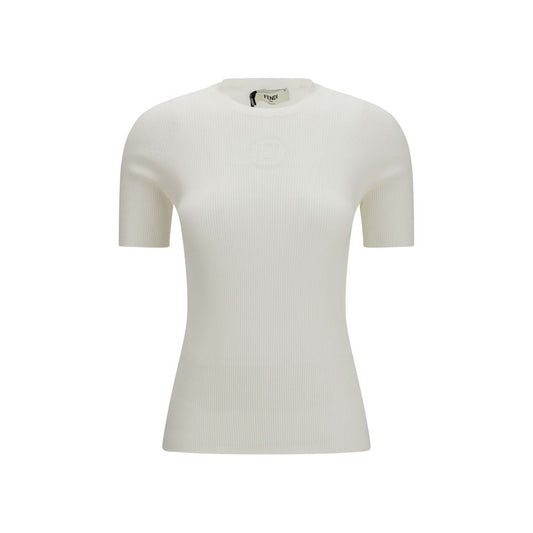 Sweatshirt by Fendi for women in cotton white & signature features a unrivaled silhouette with a refined round neckline and unrivaled detailing for a sophisticated look.