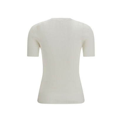 Sweatshirt by Fendi for women in cotton white & signature features an exquisite silhouette, showcasing and round neckline details for a exquisite look.