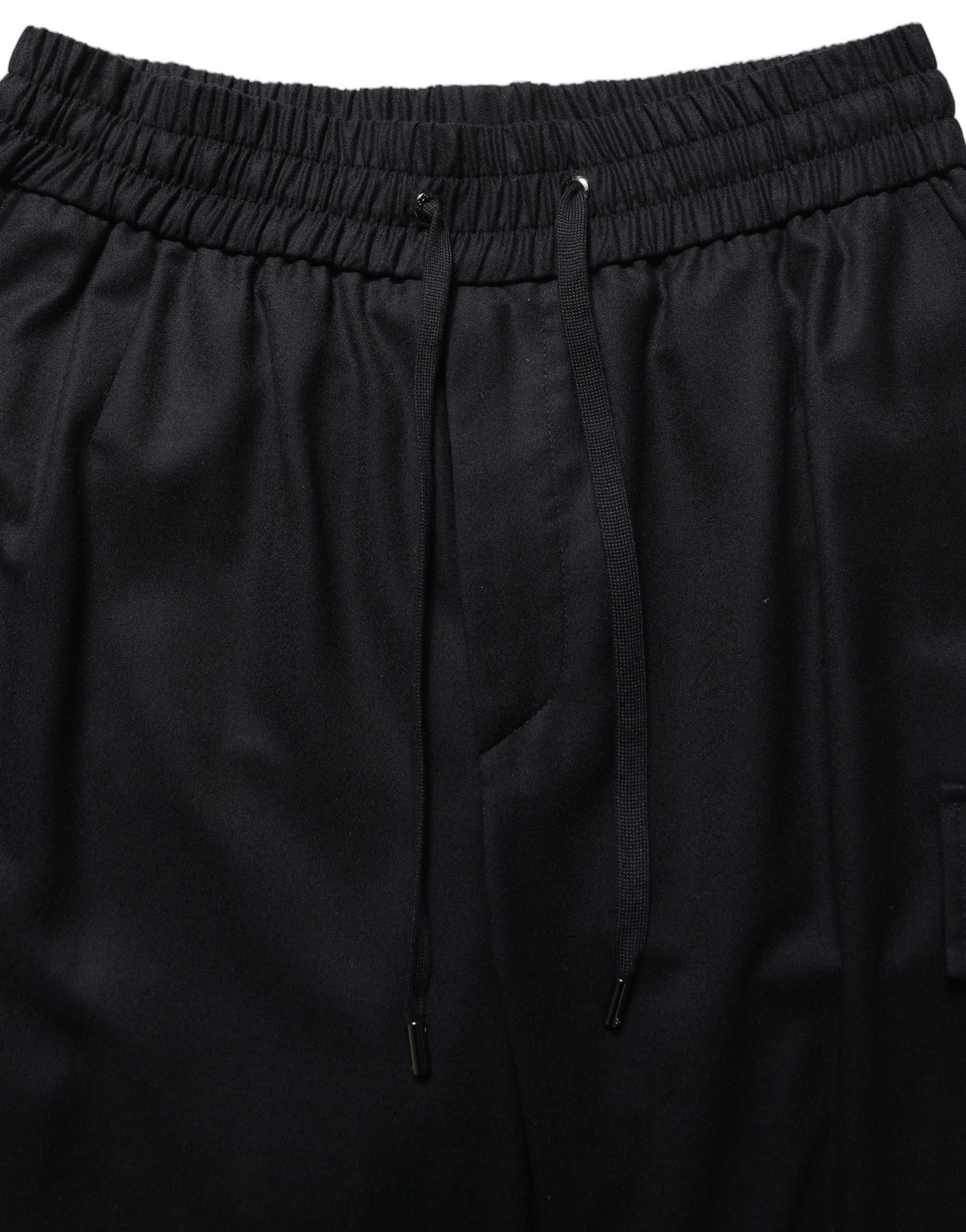 Dolce & Gabbana Black Mid Waist Cargo Jogger Sweatpants Pants