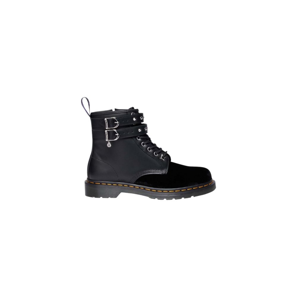 Dr. Martens Women's Leather & Velvet Lace-Up Strap Boots - Black