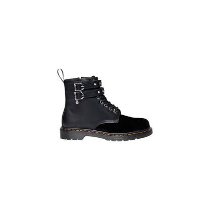 Dr. Martens Women's Leather & Velvet Lace-Up Strap Boots - Black