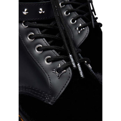 Dr. Martens Women's Leather & Velvet Lace-Up Strap Boots - Black