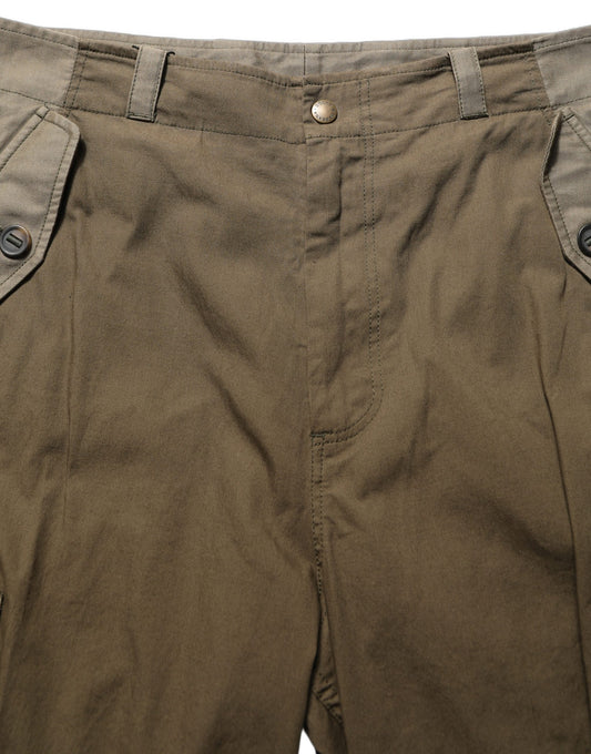 Cargo Pants by Dolce & Gabbana for men in stretch cotton brown features a architectural straight-leg with a architectural long and architectural mid rise.