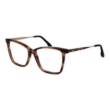 Eyeglasses Frames by Victoria Beckham for women in metal and brown showcases an refined full-frame frame design featuring a sophisticated brown coloured frame for an refined and refined aesthetic.