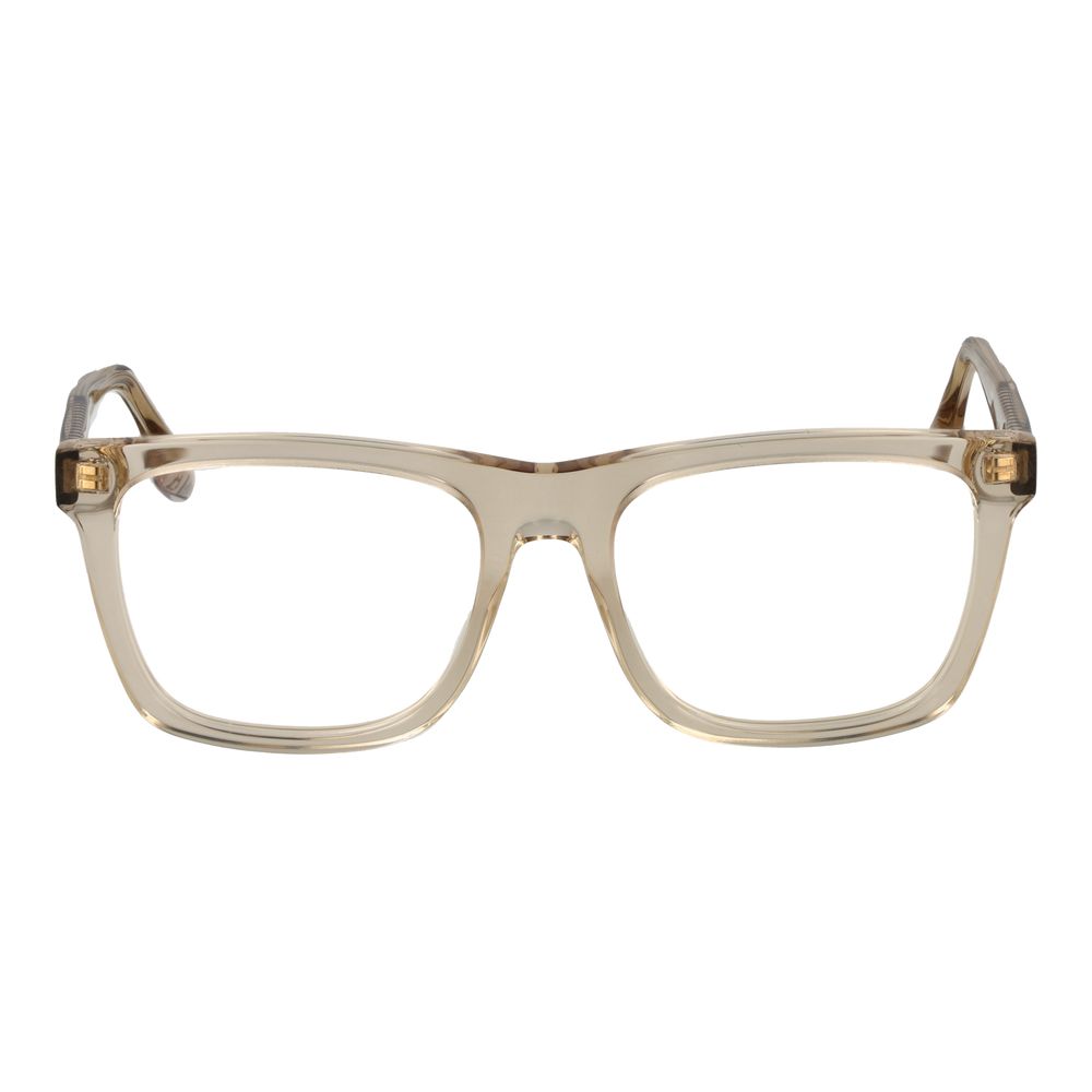 Eyeglasses Frames by Victoria Beckham for women in metal beige features an refined silhouette, showcasing a sophisticated beige coloured frame and refined full-frame frame design for a refined look.