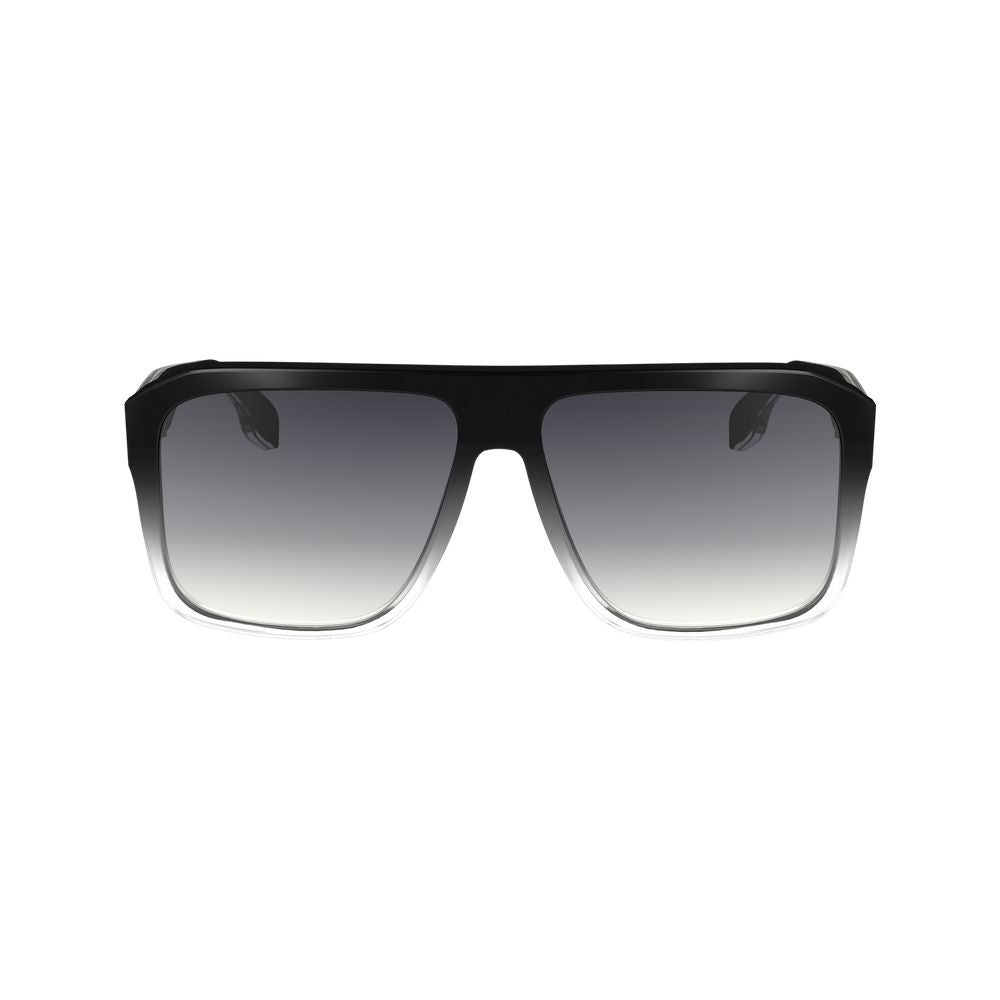 Victoria Beckham Browline Gradient Medium-Tint Plastic Sunglasses - Black