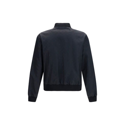 Bomber Jacket by Gucci for men in polyamide & silk black features an on trend silhouette, showcasing refined lightweight & pockets and a sophisticated for a truly on trend finish.