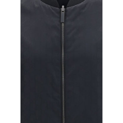 Bomber Jacket by Gucci for men in polyamide & silk black features a city-ready silhouette, detailed with lightweight & pockets and a city-ready .