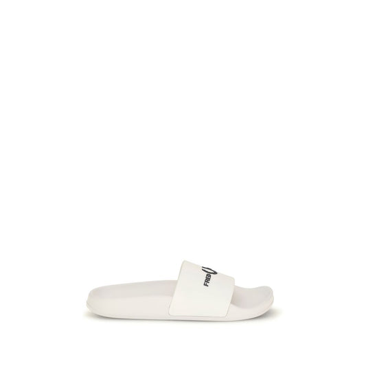 Slider Sandals by Fred Perry for men in thermoplastic polyurethane and white presents a captivating silhouette, showcasing the signature style of the Perry Men's Thermoplastic Polyurethane Slider Sandals with a captivating and captivating .