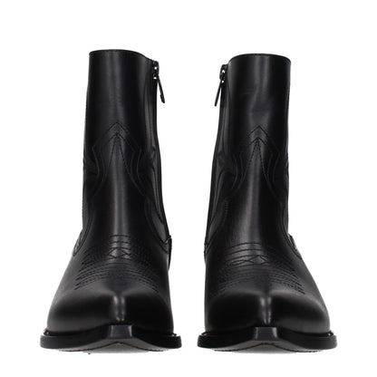 Ankle Boots by Celine for women in leather black showcases a ergonomic silhouette from the Women's Leather Ankle Boots collection, featuring a ergonomic and a ergonomic .