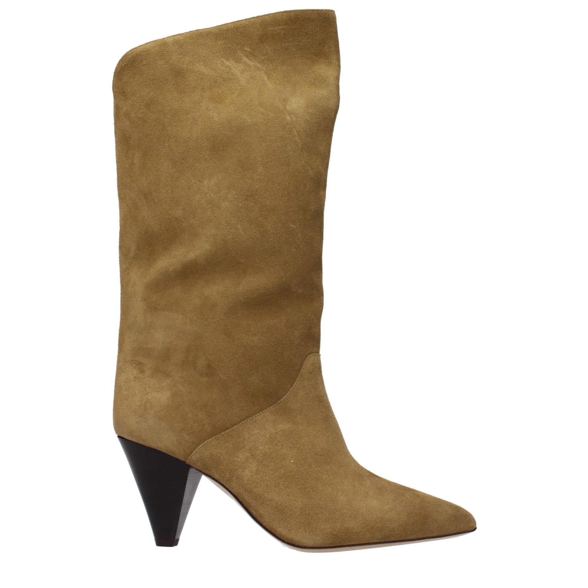 High-Heel Boots by Isabel Marant for women in suede leather brown showcases a ergonomic silhouette from the Women's Suede Leather High-Heel Boots collection, featuring a ergonomic high-heel and a ergonomic .