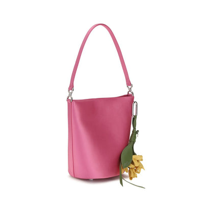 Small Bucket Handbag by Self-Portrait for women in polyester satin multicolor & signature features a effortlessly chic silhouette, showcasing a secure magnetic and ample with versatile for a effortlessly chic finish.