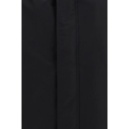 Hooded Overcoat by Gucci for men in cotton canvas black & striped features a cosy chic silhouette, artfully detailed with a sophisticated and premium lightweight, pockets & hooded for a cosy chic finish.