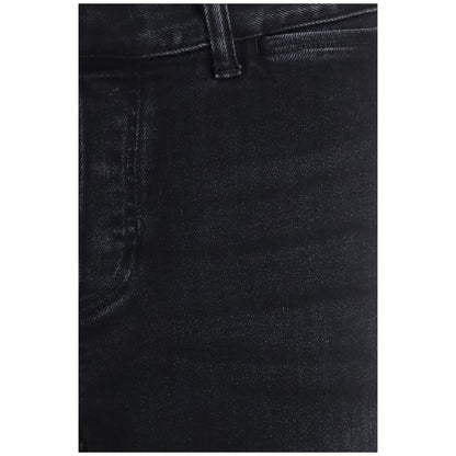 Jeans by Gucci for men in cotton denim black features an sartorial flared, regular-fit & slim and long with a low rise cut for a sartorial finish.