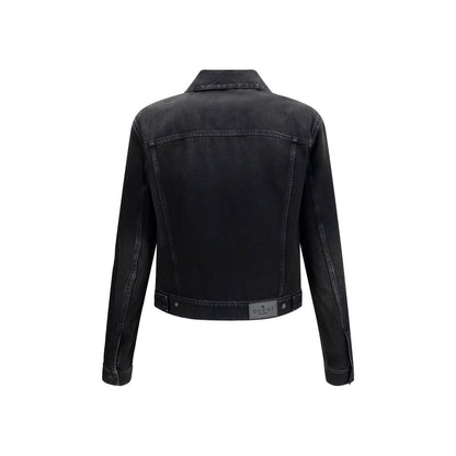 Trucker Jacket by Gucci for men in cotton denim blue & jacquard features an contemporary silhouette, showcasing a sophisticated and contemporary pockets for a truly refined look.