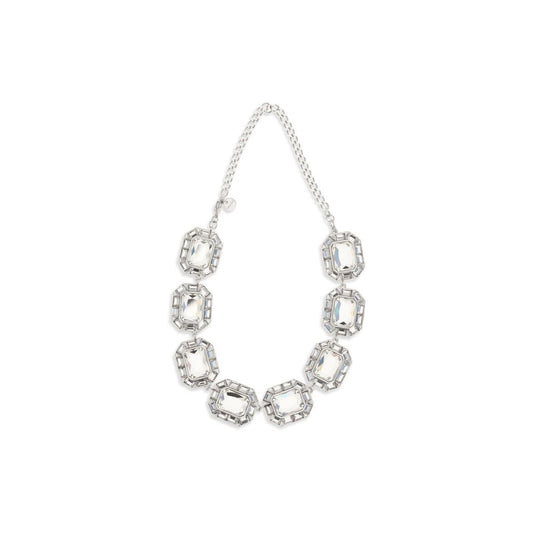 Self-Portrait Women's Silver Brass & Crystal Necklace - Silver