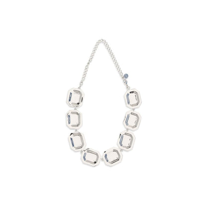Self-Portrait Women's Silver Brass & Crystal Necklace - Silver