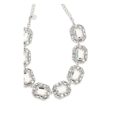 Self-Portrait Women's Silver Brass & Crystal Necklace - Silver