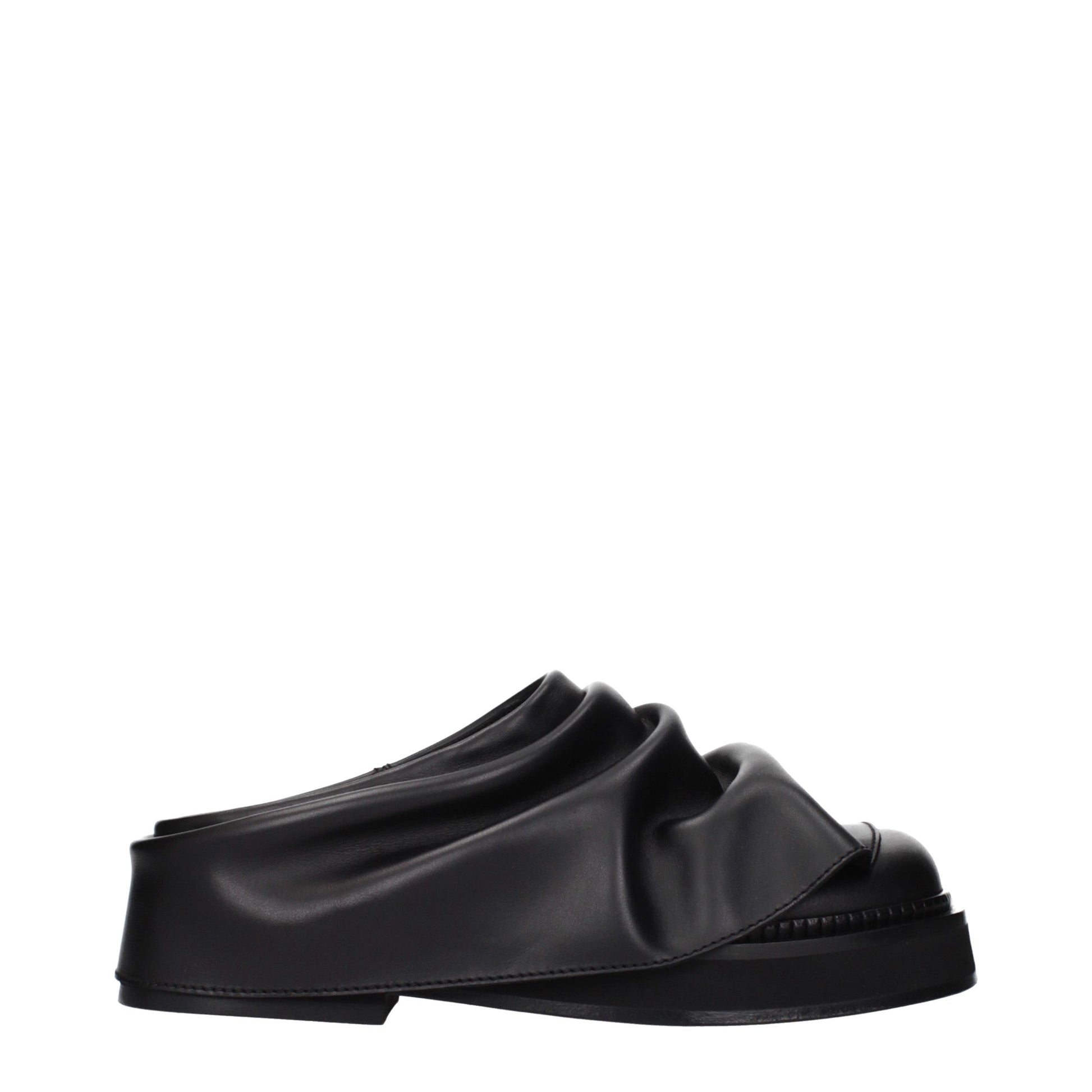 Clogs Slippers from The Attico for women in leather black features a dynamic design from the Women's Leather Clogs Slippers collection, highlighting a with a and functional .
